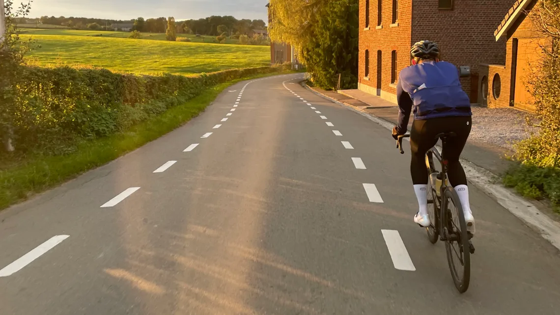 Fietstocht tijdens de offsite in de Limburgse heuvels